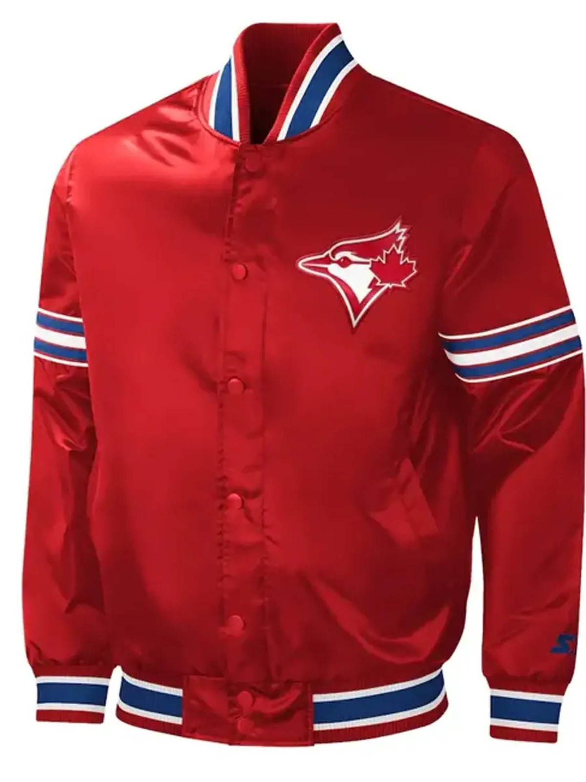 Toronto Blue Jays Red Varsity Satin Jacket