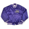 Colorado Rockies 80’s Varsity Purple Satin Puffer Jacket