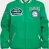 Philadelphia Eagles Crest Kelly Green Varsity Jacket
