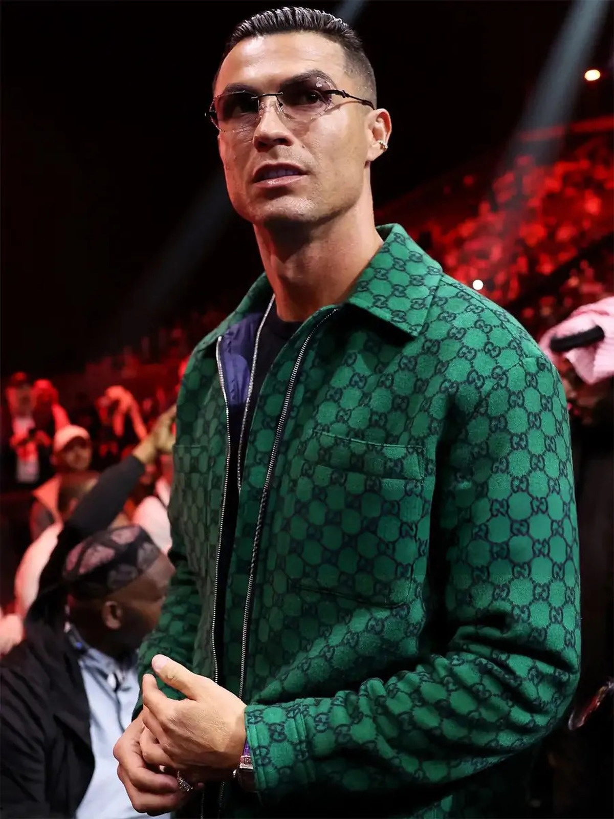 Cristiano Ronaldo CR7 Green Wool Jacket