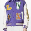 Louis Vuitton Purple Varsity Jacket