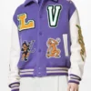 Louis Vuitton Purple Varsity Jacket