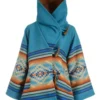 Kelly Reilly Yellowstone S3 Beth Dutton Blue Coat