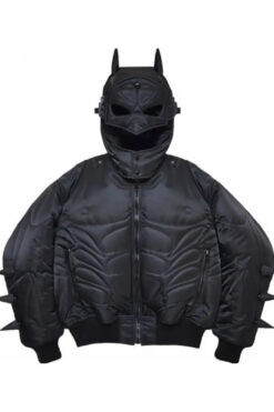 Memento Mori Batman Black Bomber Jacket