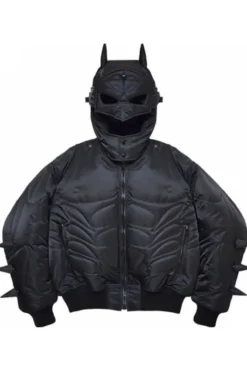 Memento Mori Batman Black Bomber Jacket
