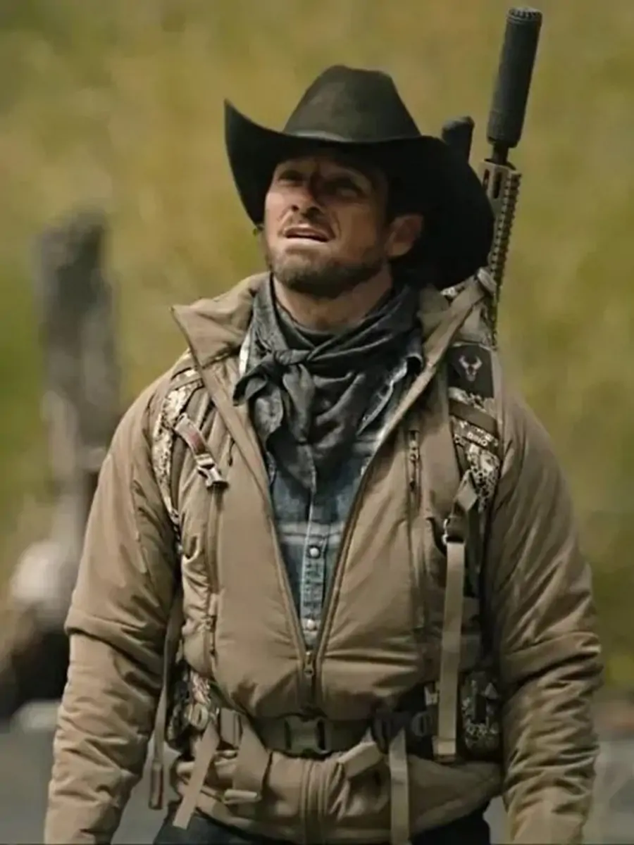 Yellowstone S5 Ryan Bingham Walker Beige Cotton Jacket