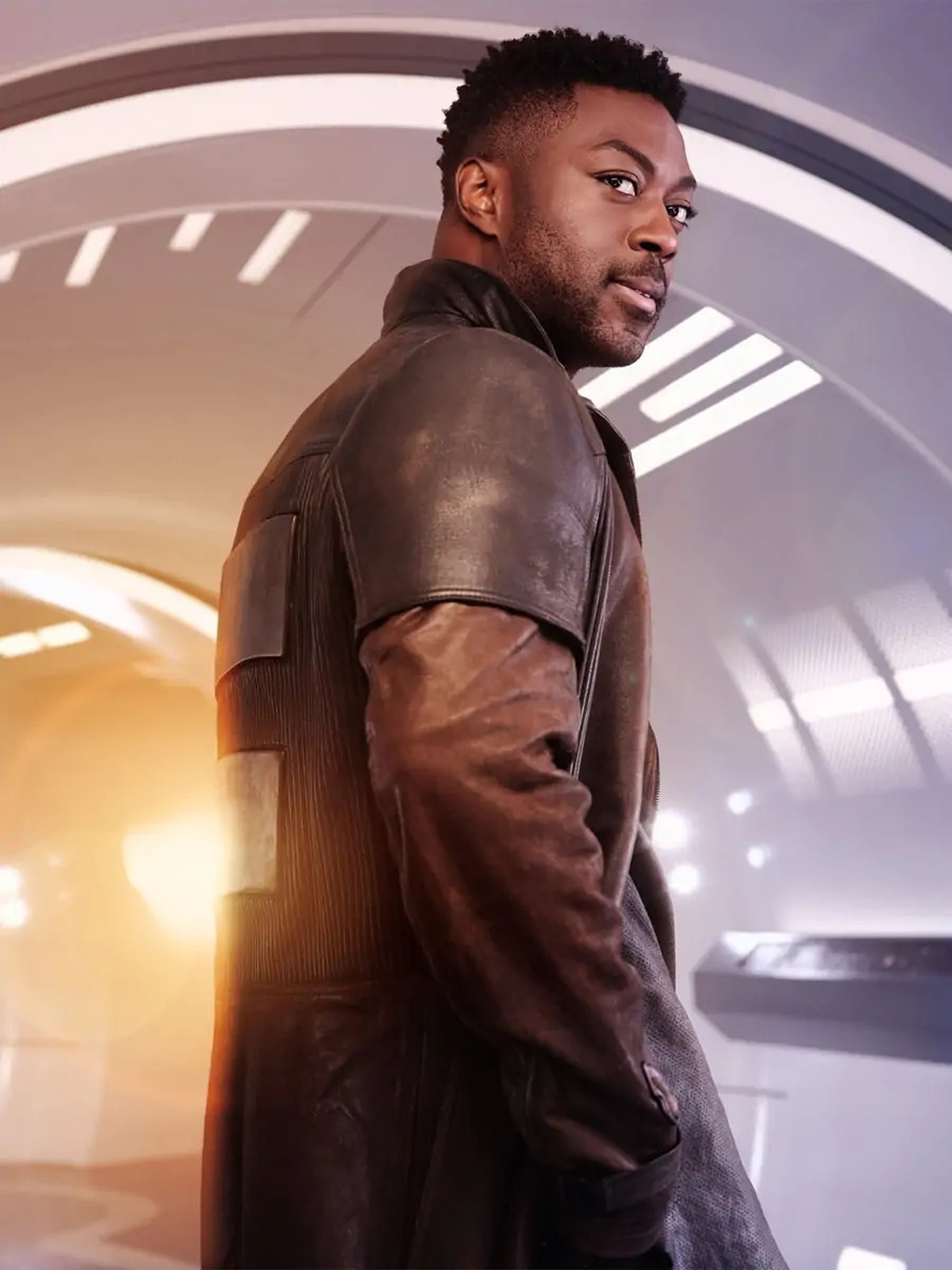Star Trek S5 Discovery Cleveland Booker Leather Coat