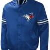 Toronto Blue Jays Blue Varsity Satin Jacket