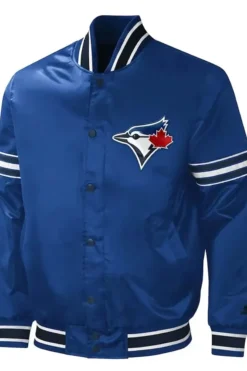 Toronto Blue Jays Blue Varsity Satin Jacket