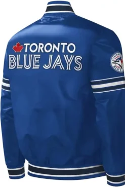 Toronto Blue Jays Blue Varsity Satin Jacket