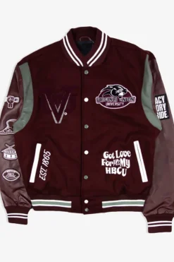 Virginia Union University 3.0 Maroon Varsity Jacket
