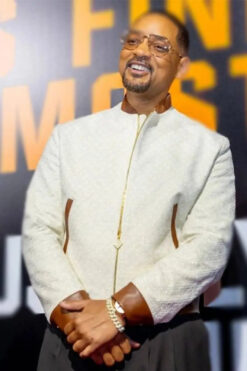 Will Smith Bad Boys Ride Or Die Premiere White Jacket