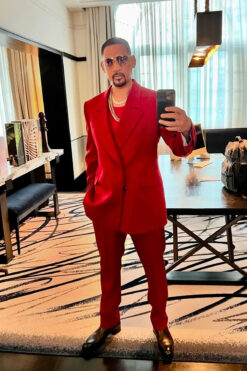 Will Smith Red Suit