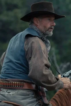 Yellowstone 1923 James Badge Dale Blue Vest