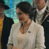Yellowstone S5 Angela Blue Thunder White Blazer