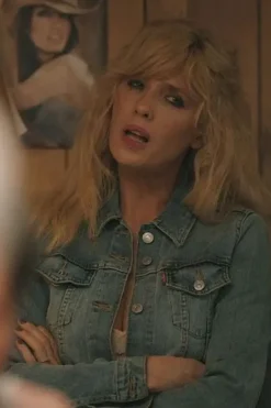 Yellowstone S5 Beth Dutton Blue Denim Jacket