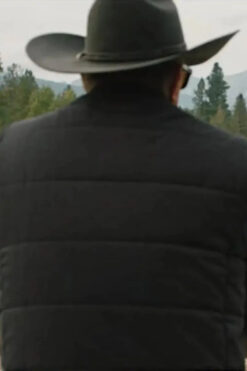 Yellowstone S5 John Dutton Black Puffer Vest