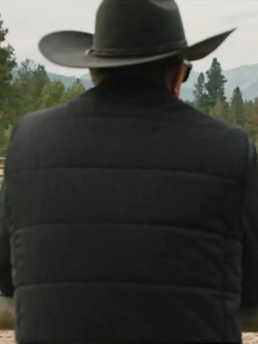 Yellowstone S5 John Dutton Black Puffer Vest
