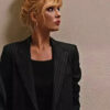 Yellowstone S5 Beth Dutton Black Striped Blazer