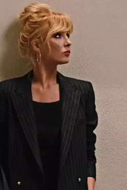 Yellowstone S5 Beth Dutton Black Striped Blazer