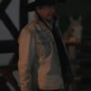 Yellowstone S5 John Dutton Cream White Cotton Jacket