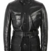 Barbour Triumph Black Perfo Biker Leather Jacket