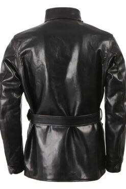 Barbour Triumph Black Perfo Biker Leather Jacket