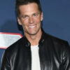 80 for Brady Tom Brady Black Leather Jacket