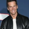 80 for Brady Tom Brady Black Leather Jacket
