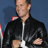 80 for Brady Tom Brady Black Leather Jacket