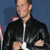 80 for Brady Tom Brady Black Leather Jacket