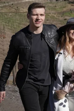 9-1-1 Oliver Stark Black Leather Jacket
