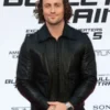 Aaron Taylor Johnson Black Leather Jacket