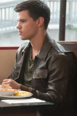 Abduction Taylor Lautner Bomber Leather Jacket