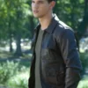 Abduction Taylor Lautner Bomber Leather Jacket