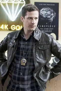 Andy Samberg Brooklyn Nine-Nine Bomber Leather Jacket