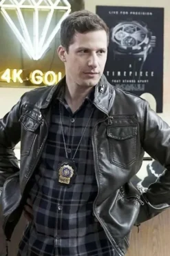 Andy Samberg Brooklyn Nine-Nine Bomber Leather Jacket