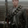 Arnold Schwarzenegger Terminator 2 Leather Motorcycle Jacket