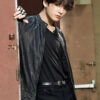 BTS Jungkook Black Leather Jacket