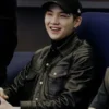BTS Suga Black Leather Jacket
