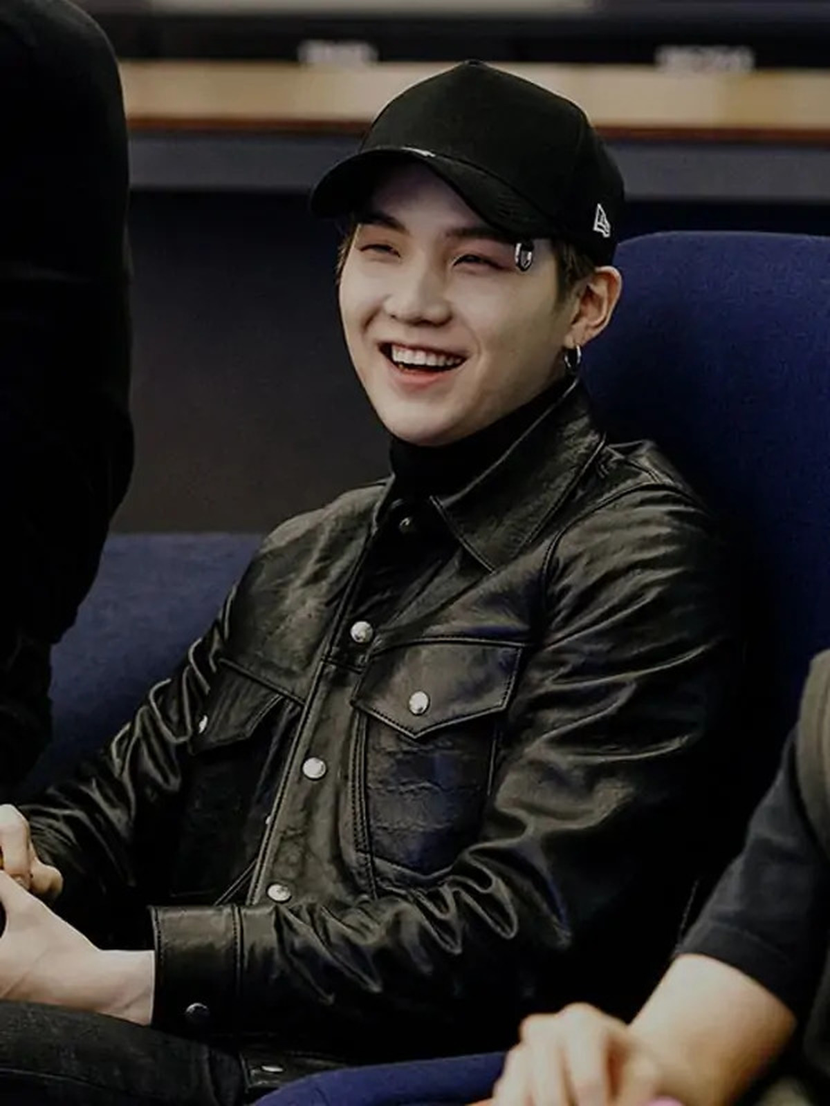 BTS Suga Black Leather Jacket