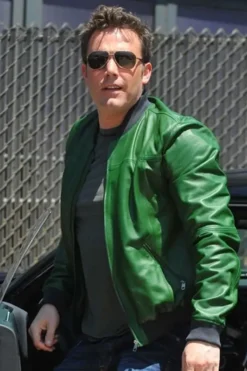 Ben Affleck Bomber Leather Jacket