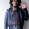 Bob Marley Bomber Leather Jacket