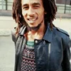 Bob Marley Bomber Leather Jacket