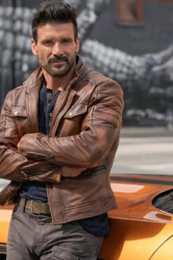 Boss Level Frank Grillo Biker Leather Jacket