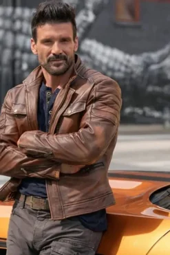 Boss Level Frank Grillo Biker Leather Jacket