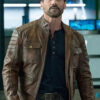 Boss Level Frank Grillo Biker Leather Jacket