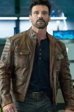 Boss Level Frank Grillo Biker Leather Jacket