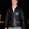 Brad Pitt Black Leather Jacket