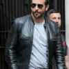 Burnt Bradley Cooper Black Leather Jacket